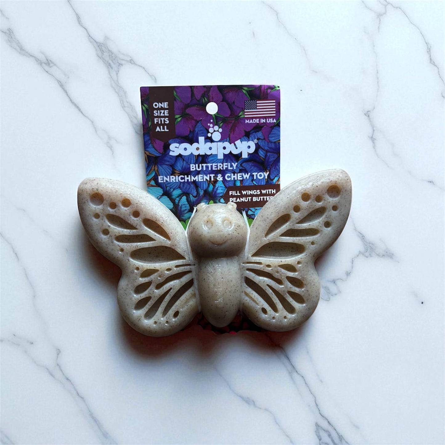 Jouet en nylon à mâcher - papillon SODAPUP