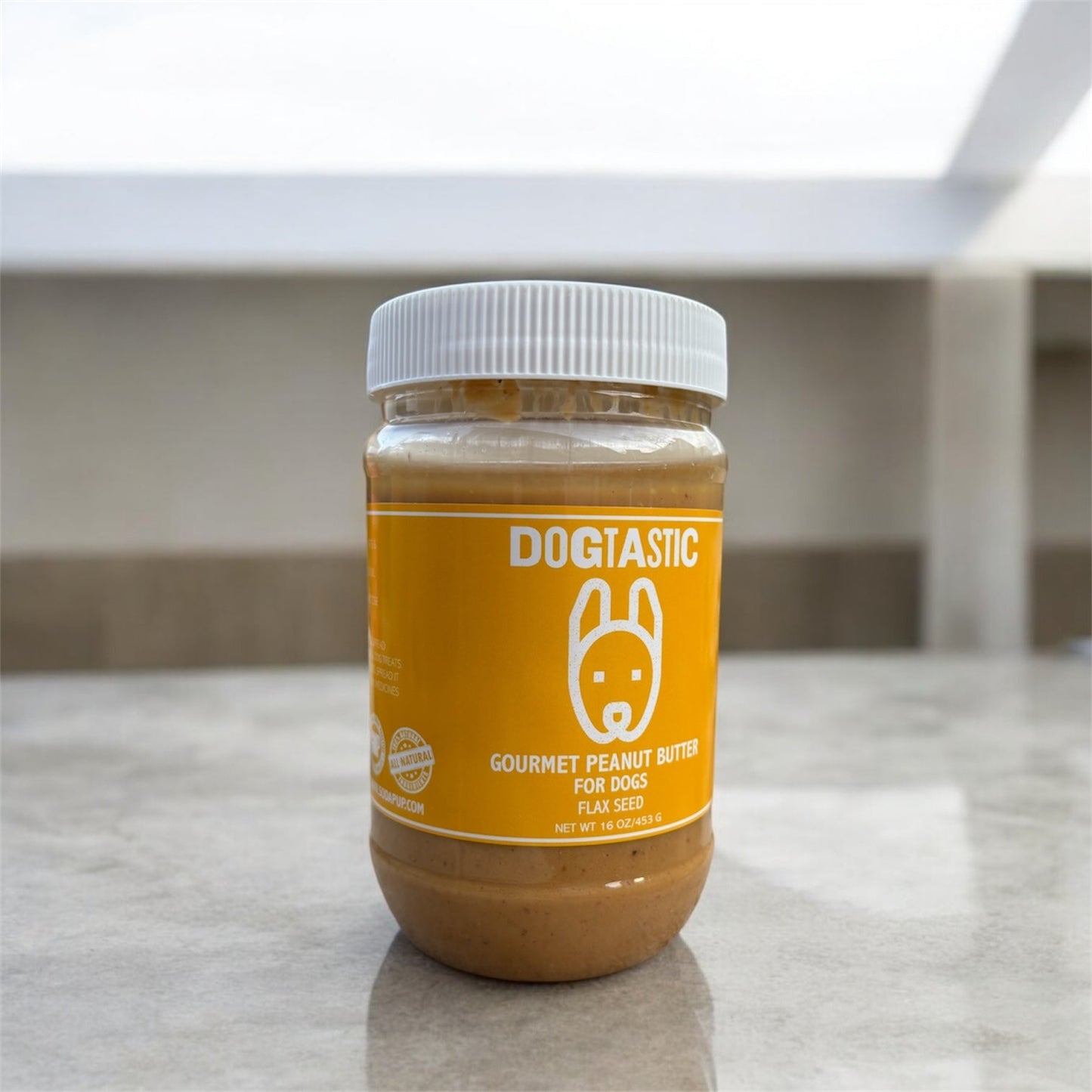 Beurre de cacahuète - Graines de lin DOGTASTIC