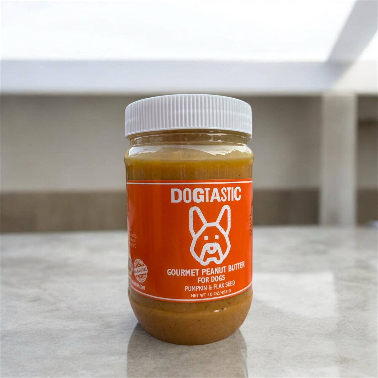 Beurre de cacahuète - citrouille & graines de lin DOGTASTIC