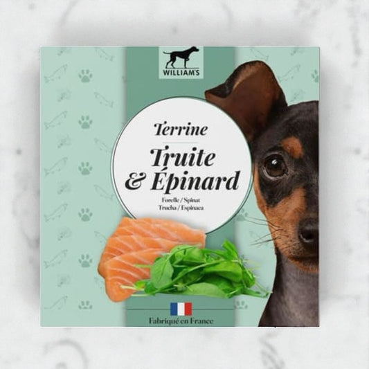 Terrine truite-épinards Le Palais Canin