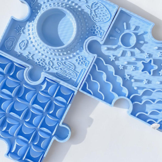 Tapis de léchage - puzzle bleu Le Palais Canin